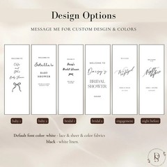 Romantic Lace Wedding Welcome Sign, Sheer Tulle Reception Banner Decor