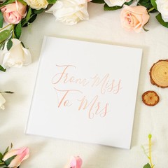 Bridal Shower Guest Book from Miss to Mrs Picture Book Polaroid Blank Pages f…