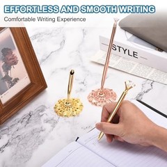 Rose Gold Wedding Pen with Holder – 1 Set