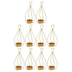 10pcs Diamond Shape Flower Vases Holder Wedding Centerpieces Stand Geometric