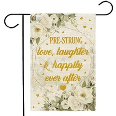 Wedding Shower Garden Flag 12×18 Inches – Bridal Shower Engagement Flags Doub…