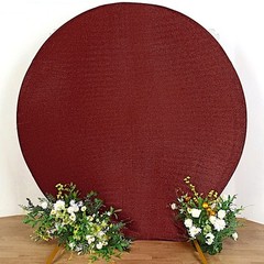BURGUNDY 7.5 ft Metallic Spandex STAND COVER Wedding Decorations Party Events