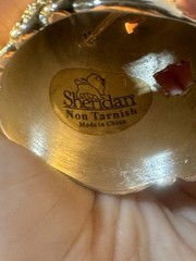 Vintage Sheridan Silver Plated Bouquet Holder | Hearts