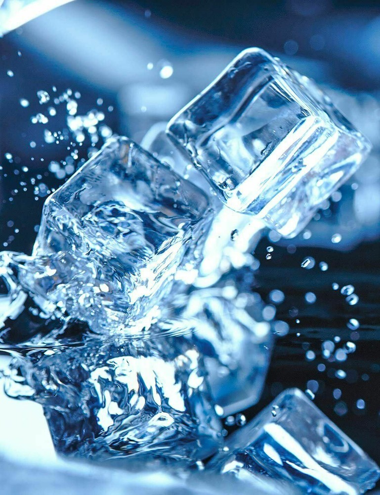 Clear Crystal Like ICE CUBES Decorations 3 /4 & 1inch Cube -100 Pieces Assorted