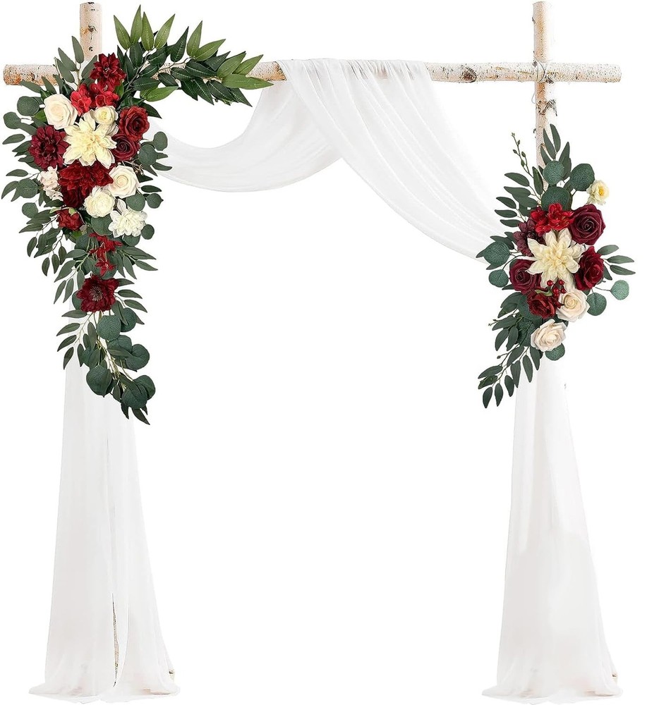 Artificial Wedding Arch Flowers Kit(Pack of 3),Wedding Decor and Wedding Arch…