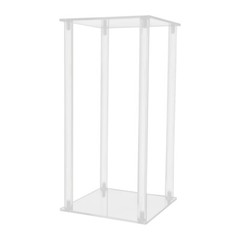Freestand Floral Riser for Event & Home Decor 10 Pack Clear Acrylic Flower Stand