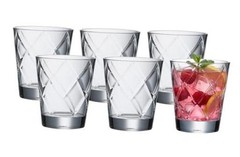 – MACON- 16 ounce, Set of 6, Plastic Drinking Glasses, 16 oz, Set of 6 Clear