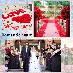 Heart Shape padded satin petals  Scatter for Valentine’s Day Wedding Decorations