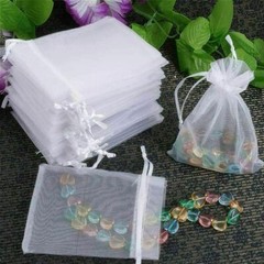 100x Organza Gift Bags Wedding Favor Party Sheer Candy Bag Jewelry Pouches 4″x5″