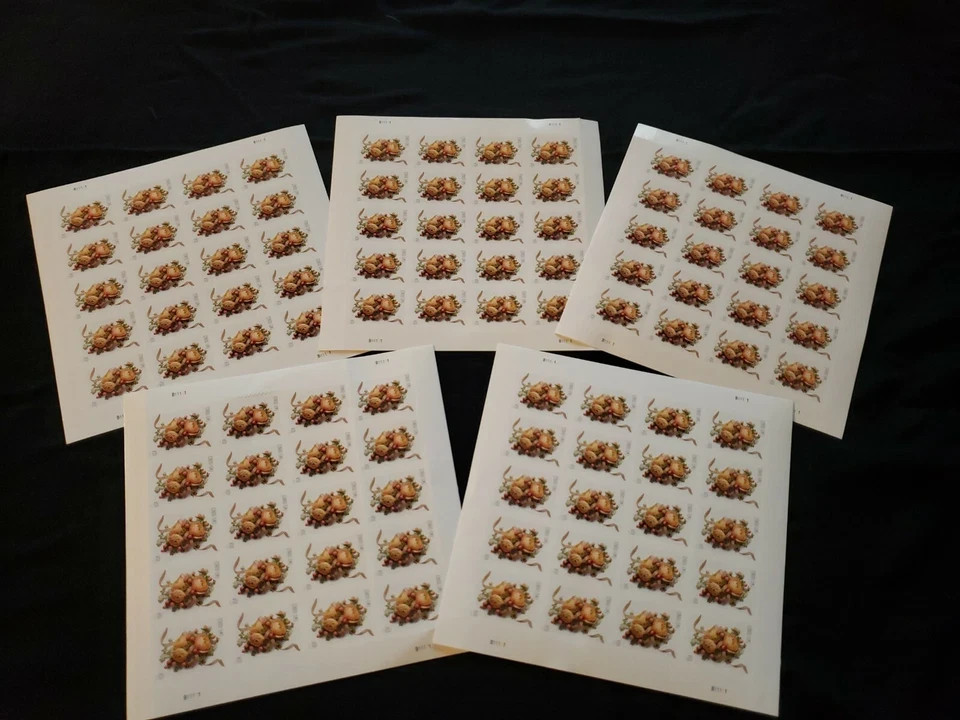 2017 #5200 Celebration Corsage Forever Stamps 5 Sheets (100 Total) Mint Unused