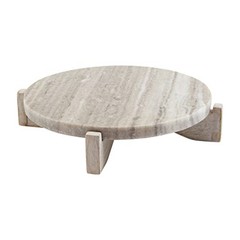Marble Wood Pedestal, 2″ x 8 1/2″ dia