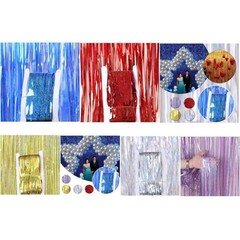 Curtain 1m*2m Door Hanging Decor For Wedding Birthday Party Easy To Install