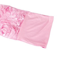 10 Pink Satin Rosettes Stretchable Spandex Chair Sashes Wedding Decorations