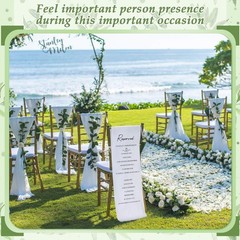 Wedding Chair Memorial Sign lbs Reserved Seat For Loved One lbs White