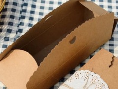 100x Kraft Favour Box Slice Cake Packaging Gift Favor Box Macaron Bomboniere Box