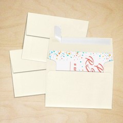 LUXPaper A2 Invitation Envelopes | Peel & Press | 4 One Size, Natural Linen