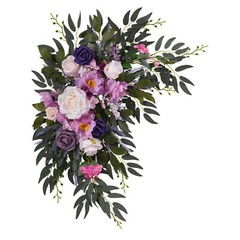 Lavender purple wedding arch flower decoration kit