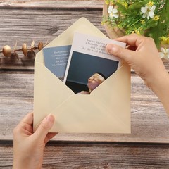 Toperd 50 Pack Colored A6 Invitation Envelopes 6 1/2 x 4 3/4 inches, Brown