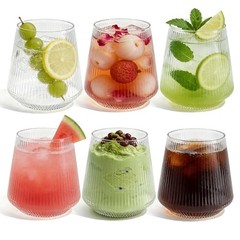40 Pack 13.5oz Plastic Stemless Wine Glasses – Unbreakable BPA 40 PCS Clear