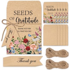 JarThenaAMCS 50 Sets Spring Wildflower Seeds of 3.1 x 2.4 inch, Multicolor