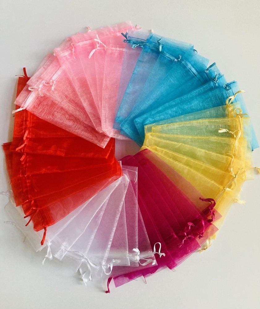 12 PACK ORGANZA GIFT BAG – Jewelry Pouch Wedding Favor Party Bridal Candy