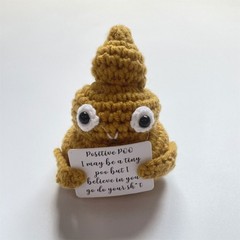 Cute Handmade Poo Crochet Toy Perfect Outdoor Traveling Camping Hiking