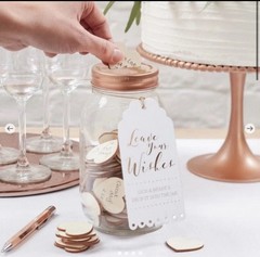 Wedding Wishing Jar Guest Book Alternative – Ginger Ray. (NOS) 2018
