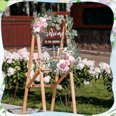Wedding Arch Decorations Pack – Reusable Artificial Hanging Flowers 2 Pink