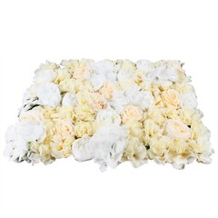6PCS Artificial Rose Flower Wall Panels Wedding Backdrop Party Decor 60x40cm US