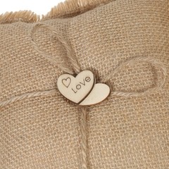 1 Set Rustic Ring Bearer Pillow Flower Basket For Wedding Premium