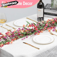 Artgar Flower Garland 6Ft Spring/Summer 6FT, Red&orange&purple (6ft)