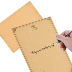 FOCCTS Antique Stationary Paper and Envelopes Set, 96 Sheets Vintage Assorted