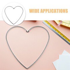 10 Pcs Metal Dreamcatcher Floral Hoops Wreath Heart Door Wire