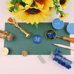 2 Pieces Letter E Wax Seal Stamp Set,Initial Alphabet Wax Seal Stamp Kit Vint…