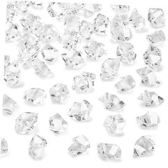 Fake Ice, 150PCS Fake Diamonds, Plastic Diamonds Acrylic Rocks Vase 150 Clear