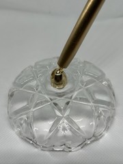 Vintage Y2K Gold PEN & Crystal STAND Set For Wedding Guestbook Hortense B Hewitt