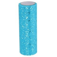 Tulle Fabric Rolls 6″ by 10 Yards Fabric Spool Tulle for DIY, Lake Blue