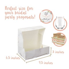 Thank You Bridesmaid box (10, marble)