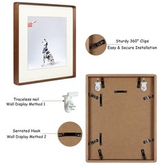 16×20 Picture Frame, Display Photos 11×14 with Mat or 16×20 without Mat, Made…