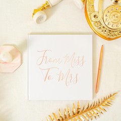 Bridal Shower Guest Book from Miss to Mrs Picture Book Polaroid Blank Pages f…
