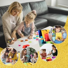 108 Pack Metallic Glitter Cardstock 8 inches x 12 inches,