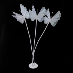 6 Head Butterfly Decoration with Standing Base Artificial Decoration Butterflies