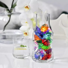 60pcs Acrylic Diamond Gems Pirate Plastic Large 32mm x 24mm, Multicolor
