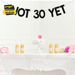 Not 30 yet Banner – Last Year in My 20S, Happy 29Th Birthday Banner, Cheer to 29