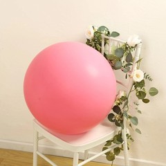 5 PINK 36″ Biodegradable Latex Matte Pastel Balloons Party Wedding Decorations