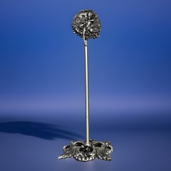 Baroque Ornate Cherub Pewter Table Decor 8.25” Vintage L3