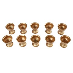 10Pcs Gold Metal Trumpet Vase Wedding Table Centerpiece European Style Decor