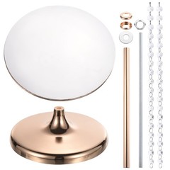 Metal Cake Stand with Crystal Pendants for Wedding Birthday Gold 12 x 15Inch