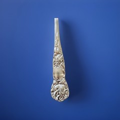 Vintage Prill Silver Plated Cake/Pie Knife Serving Floral Design 12”