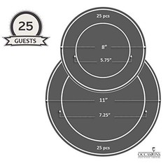 » OCCASIONS » 50 Plates Pack (25 Guests)-Extra Heavyweight Vintage Wedding Di…